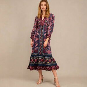 FARM Rio Multicolor Floral Maxi Dress